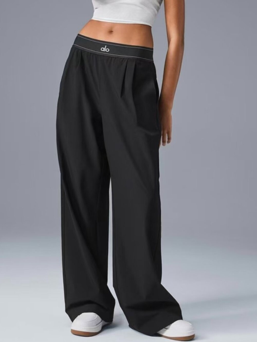 Brand New ALO Yoga Women's Pants Black💖🖤Versatile Suit Up Trouser (Regular) - Picture 9 of 9
